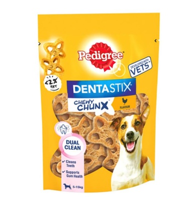 Pedigree Dentastix Chewy Chunx Rund 5 x 68 g  (voor middelgrote tot grote honden)