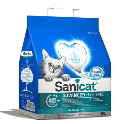 Sanicat Kattenbakvulling Advanced Hygiene 2x10 liter