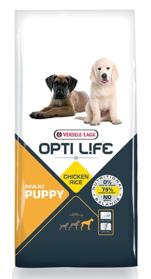 Opti Life Puppy Maxi 2x12,5 kg met een gratis artikel