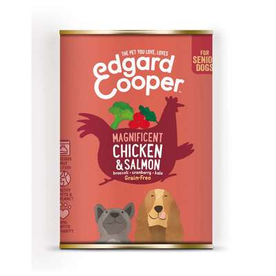 Edgard&Cooper Blik Chicken Salmon Senior 6x400gram