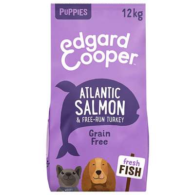 Edgard&Cooper Puppy Graanvrij Zalm&Kalkoen 12kg