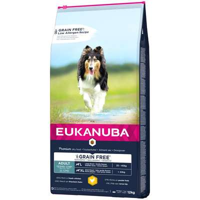 Eukanuba Grain Free Adult Large Breed Kip 12kg