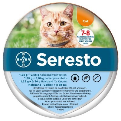 Seresto Tekenband en Vlooienband voor katten 4 banden