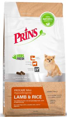 Prins ProCare Mini Lam &Rijst Hypoallergic 7,5 kg