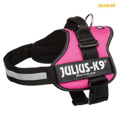 Julius-k9 power harnas maat 1/l 66-85cm kleur roze