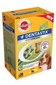Pedigree Dentastix Fresh Dagelijks Fris (28 Stuks) Voor Middelgrote Honden