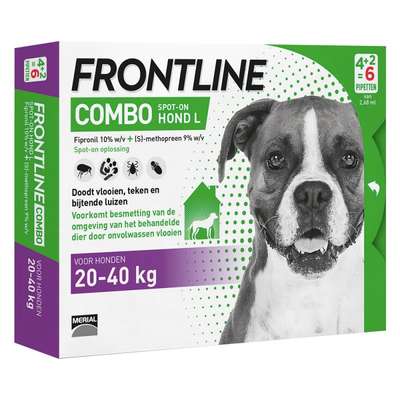 Frontline Combo Spot-On Hond L - 20-40 kg | 2x6 pipetten