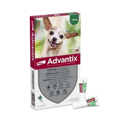 Advantix® 40/200 voor Honden | tot 4 kg | 4 pipetten
