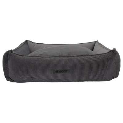 Wooff Mand Cocoon Rib Velours Antraciet Large 90x70x22 cm