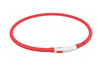 Trixie Flash lichtgevende halsband USB XS-XL | ROOD