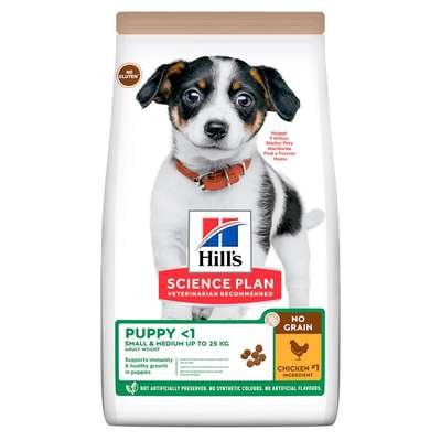 Hill's Science Plan Puppy <1 No Grain met Kip 14kg