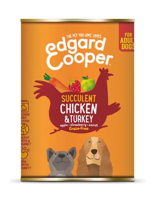 Edgard&Cooper Blik Chicken Turkey Adult 6x400gram