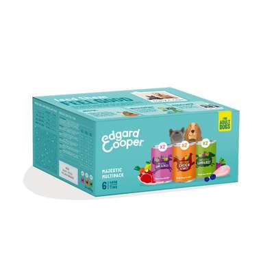 Edgard & Cooper Hondenvoer Multipack Kip - Wild - Lam 6x400 gr