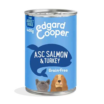 Edgard&Cooper Blik Salmon Turkey Adult 6x400gram