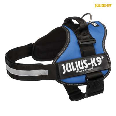 Julius-k9 power harnas maat 1/l 66-85cm kleur blauw