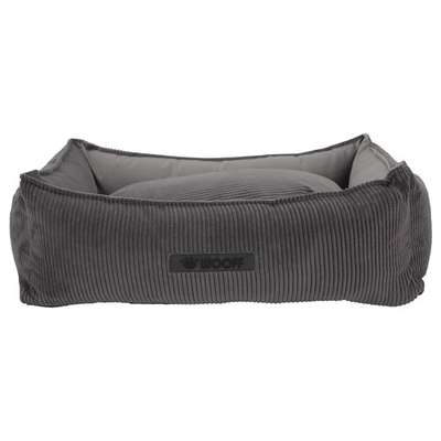 Wooff Mand Cocoon Rib Velours Antraciet Small 60x40x18 cm