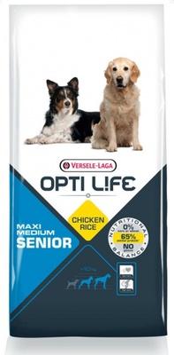 Opti Life Senior Medium/Maxi 2x12,5 kg met een gratis artikel