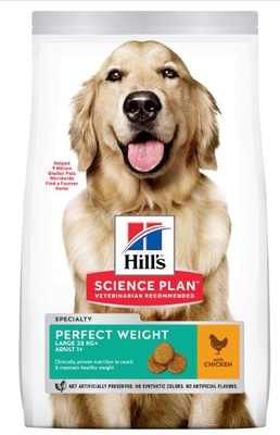 Hill's Adult 1+ Perfect Weight Large Breed Kip 2x12 kg
