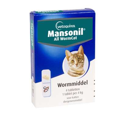 Mansonil all worm cat | 2x4 tabletten