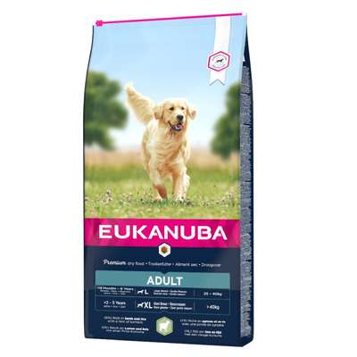 Eukanuba Adult large breed lam & rijst 2x12 kg