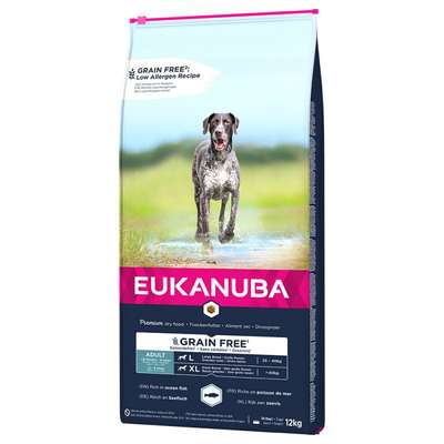 Eukanuba Grain Free Adult Large Dog Zalm 12kg