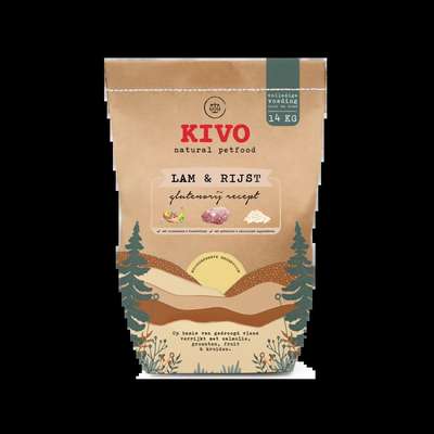 KIVO lam en rijst glutenvrij 14 kilo