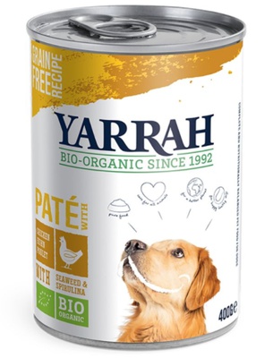 Yarrah biologisch paté met kip 12x400 gram