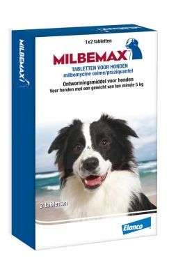 Milbemax ontworming hond klein | 0,5 - 5 kg | 2 tabletten